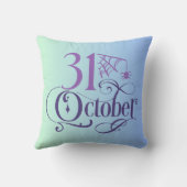 シンプル31 October Blue and Green Halloween クッション (裏面)