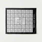 シンプル37フォトコラージュパーソナライズされた背景 タペストリー (正面(横))