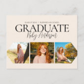 シンプル3 Photo Beige卒業発表 ポストカード (正面)