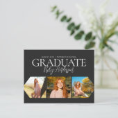 シンプル3 Photo Black卒業発表 ポストカード (スタンド正面)