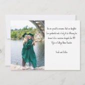 シンプル3 photo collage卒業のカスタムクラス 案内状 (裏面)