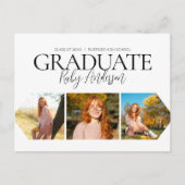 シンプル3 Photo White卒業発表 ポストカード (正面)