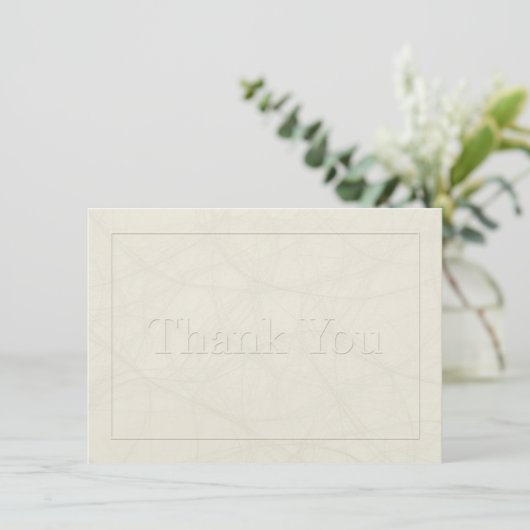 シンプル4の悔やみや弔慰は平らなカード感謝していしています サンキューカード (スタンド正面)