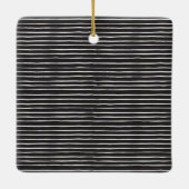 シンプル4フォトコラージスクリプトメリークリスマス セラミックオーナメント (裏面)