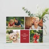 シンプル4フォトコラージュ シーズンカード (スタンド正面)