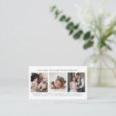 シンプル4モダン – 写真プロフェッショナル写真家 名刺 (スタンド正面)