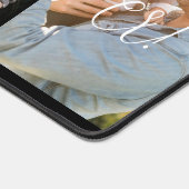 シンプル4枚のフォトコラージュ最高のパパスクリプト デスクマット (コーナー)