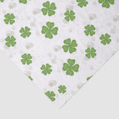 シンプル4葉クローバーグリーン水彩可愛い 薄葉紙 (詳細)