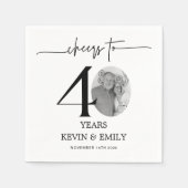 シンプル40周年記念写真紙ナプキンス スタンダードカクテルナプキン (正面)