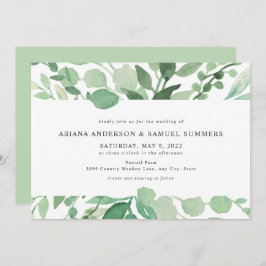 シンプル4197結婚年の 招待状