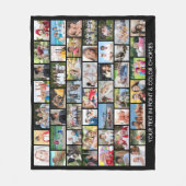 シンプル49フォトコラージュ複数の図形の色 フリースブランケット (正面)