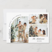 シンプル5エレガント PHOTOクリスマスQRコード シーズンカード (正面)