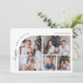 シンプル5エレガント PHOTOクリスマスQRコード シーズンカード (スタンド正面)