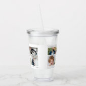 シンプル5モダンフォトグリッド アクリルタンブラー (左)