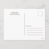 シンプル5モダン枚の写真コラージュカスタム シーズンポストカード (裏面)