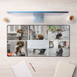 シンプル5枚フォトコラージュカスタム デスクマット