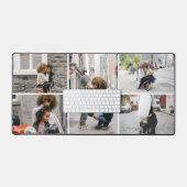 シンプル5枚フォトコラージュカスタム デスクマット (キーボード&マウス)