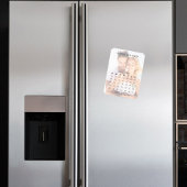 シンプル5行のカレン結婚ダフォト日付を保存 マグネット