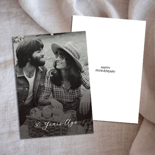 シンプル50周年記念 – 50年前 カード