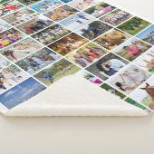 シンプル50矩形フォトコラージュカスタム色 シェルパブランケット (3/4)