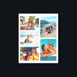 シンプル5 Photo Collage キャンバスプリント<br><div class="desc">独自のフォトコラージュカスタムキャンバスのウォールアートを作成します。このテンプレートデザインにお気に入りの写真とカスタムの背景を追加モダンします。</div>