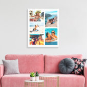 シンプル5 Photo Collage キャンバスプリント (インサイチュ (リビング))