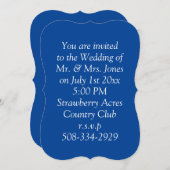 シンプル5 x 7結婚式招待状 招待状 (正面/裏面)