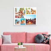 シンプル6フォトコラージュ キャンバスプリント (インサイチュ (リビング))