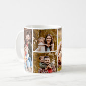 シンプル6フォトコラージュ コーヒーマグカップ (正面左)