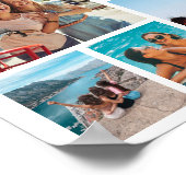 シンプル6フォトコラージュ ポスター (角)