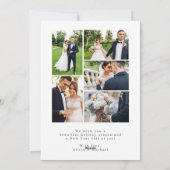 シンプル6枚エレガントの写真をニューレMerry Christmas シーズンカード (裏面)