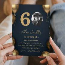 シンプル60歳エレガント誕生日パーティー