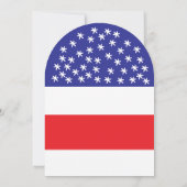 シンプル7月4日愛国国結婚式 招待状 (裏面)