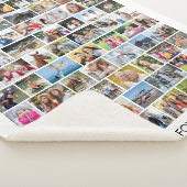 シンプル77複数形状写真コラージュ シェルパブランケット (3/4)