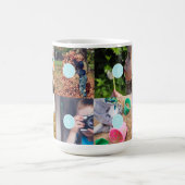 シンプル8枚コラージュ コーヒーマグカップ (中央)