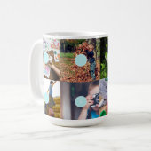 シンプル8枚コラージュ コーヒーマグカップ (正面左)