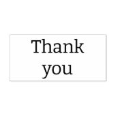 シンプル「ありがとう」カスタムメッセージウッドアートスタンプ ラバースタンプ (インプリント)