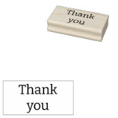 シンプル「ありがとう」カスタムメッセージウッドアートスタンプ ラバースタンプ (押印)