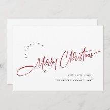 シンプル おしゃれな クリスマス グリーティング