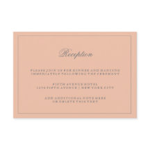 シンプル おしゃれな ブッシュピンクの結婚式 披露宴