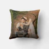 シンプル おしゃれ フォト エレガント 新婚クリスマス クッション (裏面)