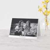 シンプル おしゃれ フォト ブランケット カード (黄色い花)