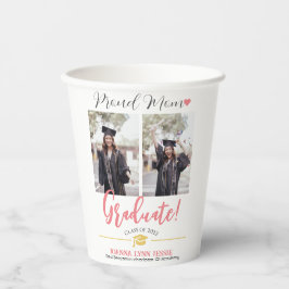 シンプル おしゃれ 卒業 黄金の帽子感謝スクリプト 紙コップ