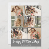シンプル おしゃれ 現代風 母の日 フォト コラージュ シーズンカード (正面)