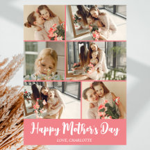 シンプル おしゃれ 現代風 母の日 フォト コラージュ