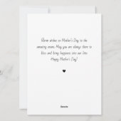 シンプル おしゃれ 現代風 母の日 三枚の写真 シーズンカード (裏面)