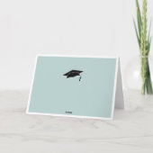 シンプル　おめでとう　卒業　名入れ 卒業カード カード (裏面)