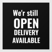 シンプル お店はまだ営業中 ウィンドウサイン (シート)