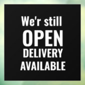 シンプル お店はまだ営業中 ウィンドウサイン (シート3)