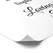 シンプル お悔やみ1枚特別 フォト 生命の祝祭 ポスター (角)